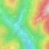 Mappa topografica Crucolo, altitudine, rilievo