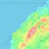 Mappa topografica Distrito de Canoas de Punta Sal, altitudine, rilievo