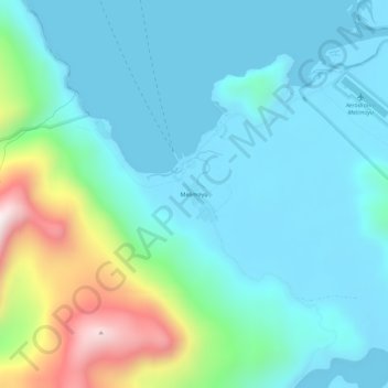 Mappa topografica Melimoyu, altitudine, rilievo