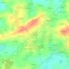 Mappa topografica La Marhannais, altitudine, rilievo