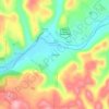Mappa topografica Oak Ridge, altitudine, rilievo