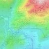 Mappa topografica Pilancones en la zona del Mirador del Tranco, en la Pedriza de Manzanares, altitudine, rilievo
