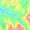 Mappa topografica Pitts, altitudine, rilievo