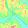 Mappa topografica Thurman, altitudine, rilievo