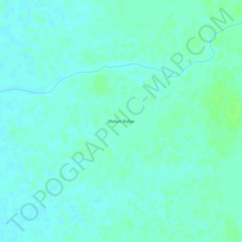 Mappa topografica Melon Ridge, altitudine, rilievo