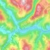 Mappa topografica Izvoarele, altitudine, rilievo