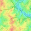 Mappa topografica Maplewood, altitudine, rilievo