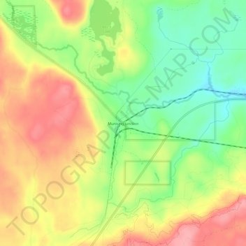 Mappa topografica Munising Junction, altitudine, rilievo