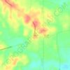 Mappa topografica Perryville, altitudine, rilievo
