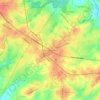 Mappa topografica East Spartanburg, altitudine, rilievo