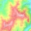 Mappa topografica Bazzano, altitudine, rilievo