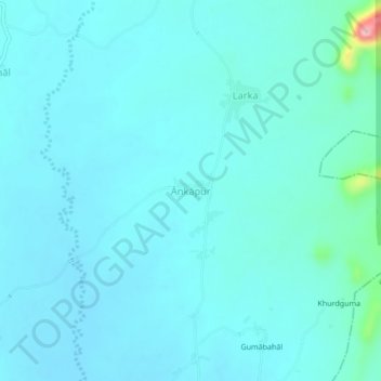 Mappa topografica Ankapur, altitudine, rilievo