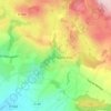 Mappa topografica Le Val d'Enfer, altitudine, rilievo