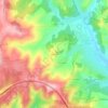 Mappa topografica Le Pouget, altitudine, rilievo
