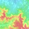 Mappa topografica La Bataille, altitudine, rilievo