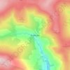 Mappa topografica Rookhope, altitudine, rilievo