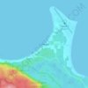 Mappa topografica Sandspit, altitudine, rilievo