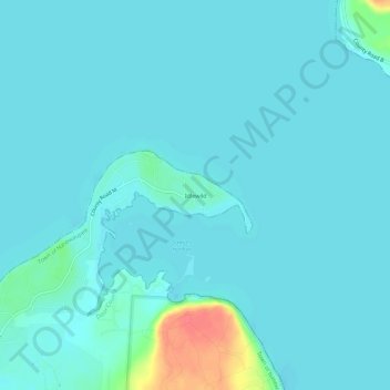 Mappa topografica Idlewild, altitudine, rilievo