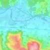 Mappa topografica Le Gour, altitudine, rilievo