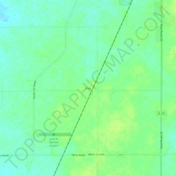 Mappa topografica Elva, altitudine, rilievo