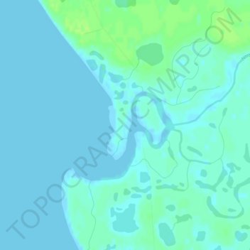 Mappa topografica Arolik, altitudine, rilievo