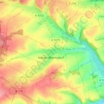 Mappa topografica Kleinrußdorf, altitudine, rilievo