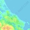 Mappa topografica Shore Acres, altitudine, rilievo