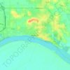 Mappa topografica Newburgh, altitudine, rilievo
