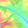 Mappa topografica Boisán, altitudine, rilievo