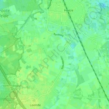 Mappa topografica Ven, altitudine, rilievo