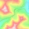 Mappa topografica Atigun Pass, altitudine, rilievo