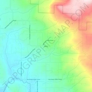 Mappa topografica Alpine, altitudine, rilievo