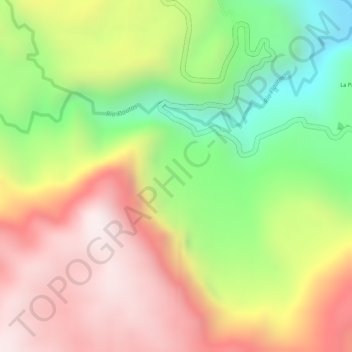 Mappa topografica SANTA LETICIA, altitudine, rilievo