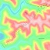 Mappa topografica Picadão, altitudine, rilievo