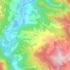 Mappa topografica Ozzola, altitudine, rilievo