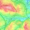 Mappa topografica Worsbrough, altitudine, rilievo