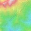 Mappa topografica Pale Grase, altitudine, rilievo