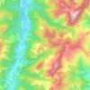 Mappa topografica Serraglio, altitudine, rilievo