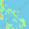 Mappa topografica Albay, altitudine, rilievo