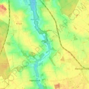 Mappa topografica Gut Hoope, altitudine, rilievo