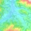 Mappa topografica Oinaki, altitudine, rilievo