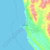 Mappa topografica Geraldton, altitudine, rilievo