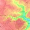 Mappa topografica Les Monts Trottins, altitudine, rilievo