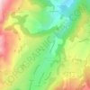 Mappa topografica Le Cousy, altitudine, rilievo