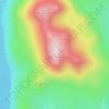 Mappa topografica Slieve Binnian, altitudine, rilievo