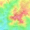 Mappa topografica Havering-Atte-Bower, altitudine, rilievo