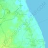 Mappa topografica Wakas, altitudine, rilievo