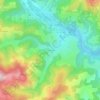 Mappa topografica La Rouveure, altitudine, rilievo