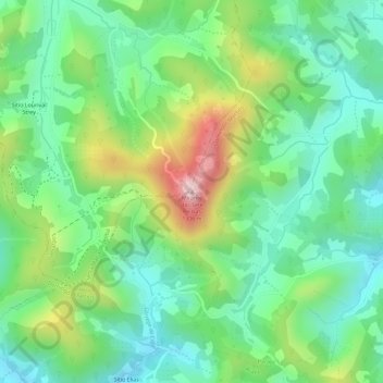Mappa topografica Mirante das Sete Pedras, altitudine, rilievo