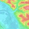 Mappa topografica Font Darlan, altitudine, rilievo